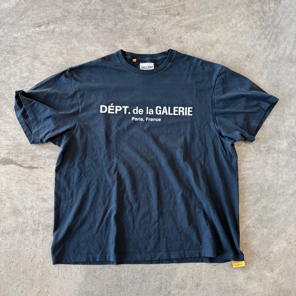 Gallery Dept Dépt de la Galerie Paris France Logo T-Shirt black USA Size XL